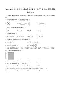2025-2026学年江苏省南通市海安市紫石中学八年级（上）期中检测数学试卷-自定义类型
