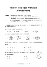 河北省唐山市丰润区2024-2025学年九年级上学期1月期末数学试题