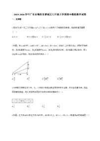 2025_2026学年广东省揭阳市榕城区九年级上学期期中模拟数学试题-附答案