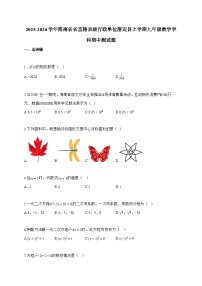 2025_2026学年海南省省直辖县级行政单位澄迈县上学期九年级数学学科期中测试题-附答案