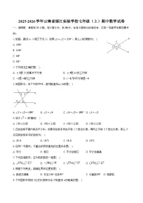2025-2026学年云南省丽江实验学校七年级（上）期中数学试卷（含答案+解析）