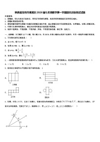 陕西省宝鸡市渭滨区2026届七年级数学第一学期期末达标测试试题含解析