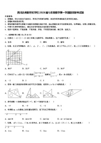 四川达州新世纪学校2026届七年级数学第一学期期末联考试题含解析