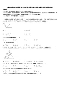 陕西省咸阳市陕科大2026届七年级数学第一学期期末达标检测模拟试题含解析