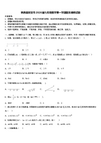 陕西省延安市2026届七年级数学第一学期期末调研试题含解析