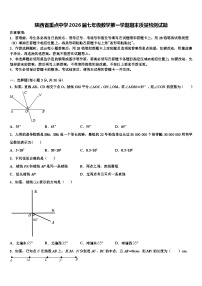陕西省重点中学2026届七年级数学第一学期期末质量检测试题含解析