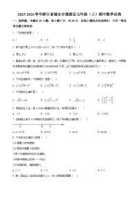 浙江省丽水市莲都区2025-2026学年七年级上学期期中数学试卷（含答案+解析）