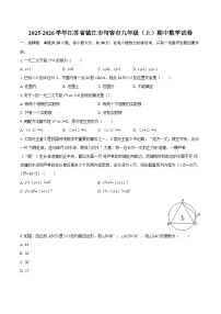 2025-2026学年江苏省镇江市句容市九年级（上）期中数学试卷-自定义类型
