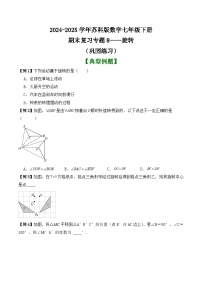 期末复习专题8——旋转（巩固练习）2024-2025学年苏科版数学七年级下册