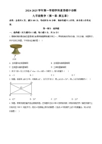 精品解析：广东省深圳市龙岗区2024-2025学年九年级上学期期中考试数学试题+答案