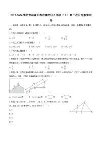 2025-2026学年吉林省长春市南关区九年级（上）第三次月考数学试卷-自定义类型