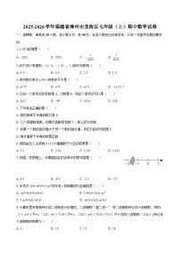 2025-2026学年福建省漳州市龙海区七年级（上）期中数学试卷-自定义类型