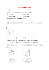 数学八年级上册（2024）2 一定是直角三角形吗同步练习题
