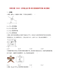 初中数学华东师大版（2024）七年级上册（2024）平行线单元测试同步达标检测题
