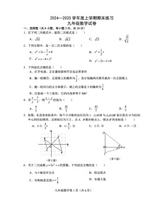 吉林省长春高新技术产业开发区 2024—2025学年 九年级上学期期末数学试题