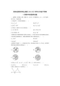 贵州省贵阳市观山湖区2024-2025学年七年级下学期5月期中考试数学试卷（学生版）