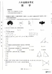 辽宁省盘锦市大洼区2024-2025学年八年级上学期1月期末数学试题