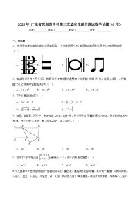 广东省深圳市2025届九年级下学期6月中考第三次适应性联合测试数学试卷（含解析）