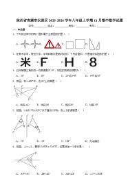 陕西省安康市汉滨区2025-2026学年八年级上学期11月期中考试 数学试卷