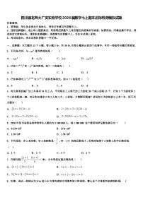 四川省北师大广安实验学校2026届数学七上期末达标检测模拟试题含解析