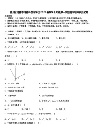 四川省成都市成都外国语学校2026届数学七年级第一学期期末联考模拟试题含解析