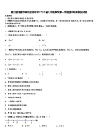 四川省成都市高新实验中学2026届七年级数学第一学期期末联考模拟试题含解析