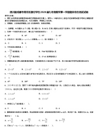 四川省成都市青羊区部分学校2026届七年级数学第一学期期末综合测试试题含解析