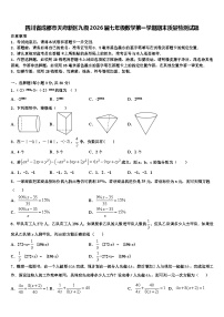 四川省成都市天府新区九级2026届七年级数学第一学期期末质量检测试题含解析