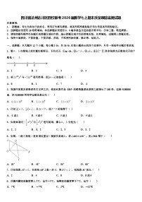 四川省达州达川区四校联考2026届数学七上期末质量跟踪监视试题含解析