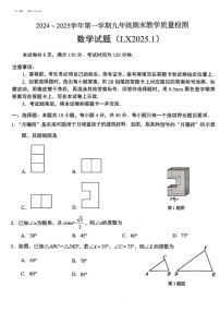 山东省济南市2024-2025学年上学期九年级期末数学试题