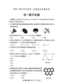 山东省济宁市任城区2024-2025学年八年级上学期期末考试数学试题