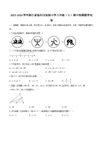 2025-2026学年浙江省温州市实验中学八年级（上）期中检测数学试卷-自定义类型