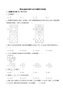 黑龙江省哈尔滨市2025年数学中考试卷附真题答案