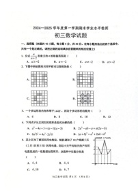 山东省淄博市高新区2024-2025学年八年级上学期1月期末数学试题