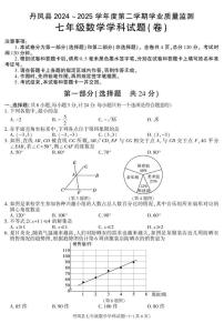 陕西省商洛市丹凤县2024-2025学年下学期期末考试七年级数学试卷