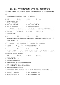 2025-2026学年甘肃省临夏州七年级（上）期中数学试卷-自定义类型