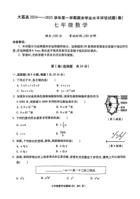 陕西省渭南市大荔县2024-2025学年上学期期末测试七年级数学试卷