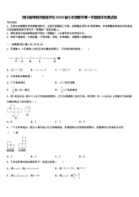 四川省绵阳外国语学校2026届七年级数学第一学期期末经典试题含解析