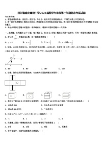 四川省南充高级中学2026届数学七年级第一学期期末考试试题含解析
