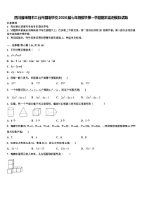 四川省绵阳市三台外国语学校2026届七年级数学第一学期期末监测模拟试题含解析