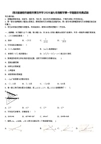四川省德阳市德阳市第五中学2026届七年级数学第一学期期末经典试题含解析