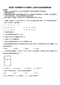 四川省广元苍溪县联考2026届数学七上期末学业质量监测模拟试题含解析