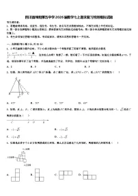 四川省绵阳第五中学2026届数学七上期末复习检测模拟试题含解析