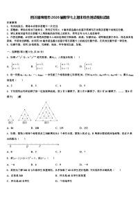 四川省绵阳市2026届数学七上期末综合测试模拟试题含解析