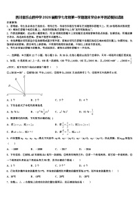 四川省乐山四中学2026届数学七年级第一学期期末学业水平测试模拟试题含解析