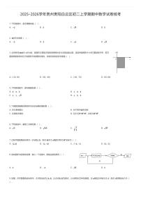 2025~2026学年贵州贵阳白云区初二上学期期中数学试卷统考（有答案解析）
