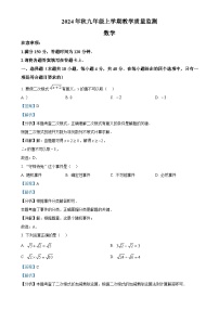 福建省泉州台商投资区上学期九年级数学期末试卷（解析版）-A4