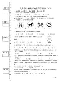 广东省汕尾市陆丰市碣北中学2025-2026学年九年级上学期12月月考数学试题