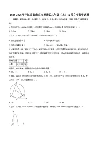 2025-2026学年江苏省南京市栖霞区九年级（上）12月月考数学试卷-自定义类型