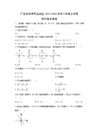 广东省深圳市龙岗区2025-2026学年八年级上学期期中数学试卷（学生版）